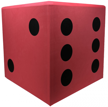 15" Jumbo Jumbo Foam Dice - Raspberry Red